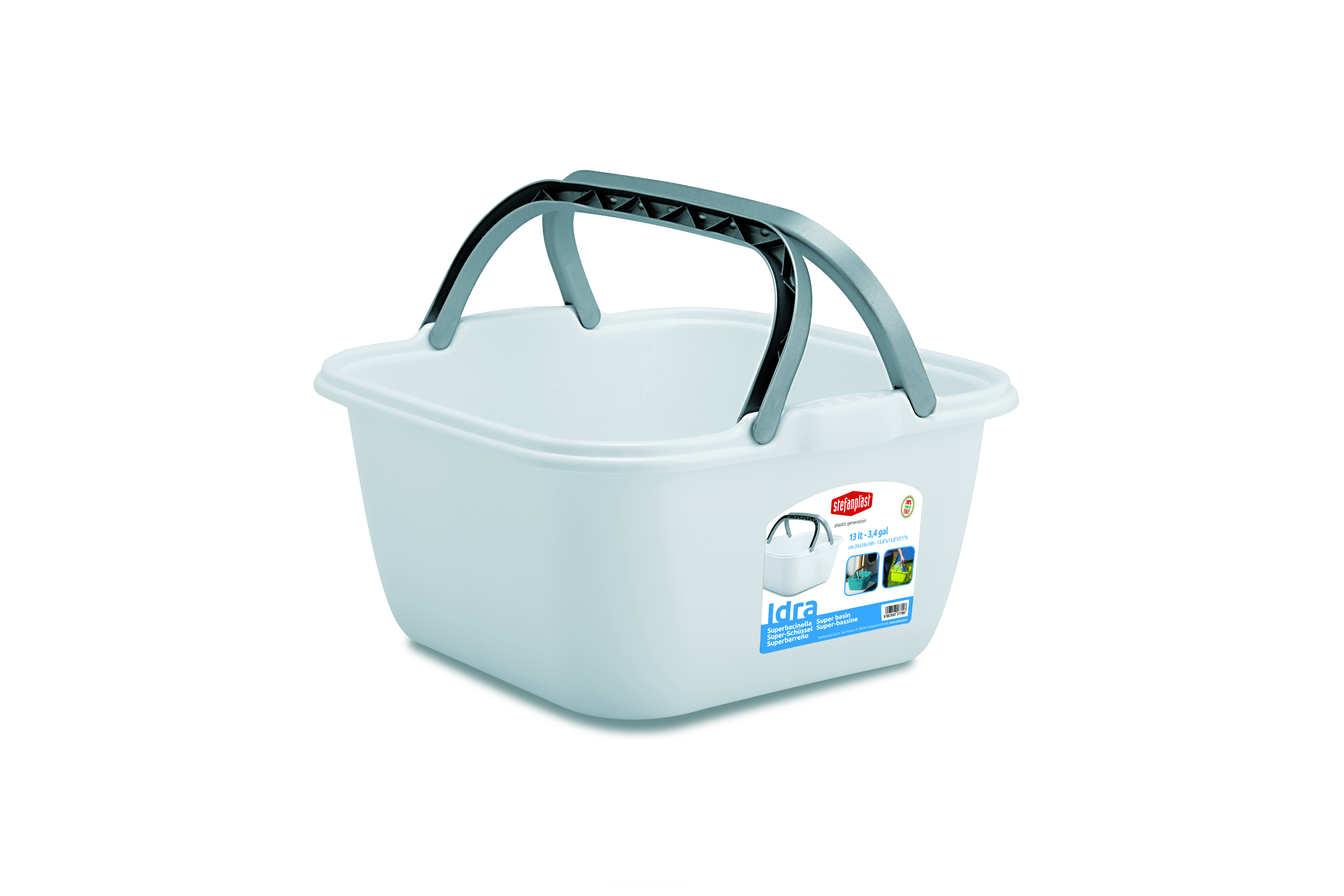 STEFANPLAST IDRA SQUARE BASIN WITH HANDLES