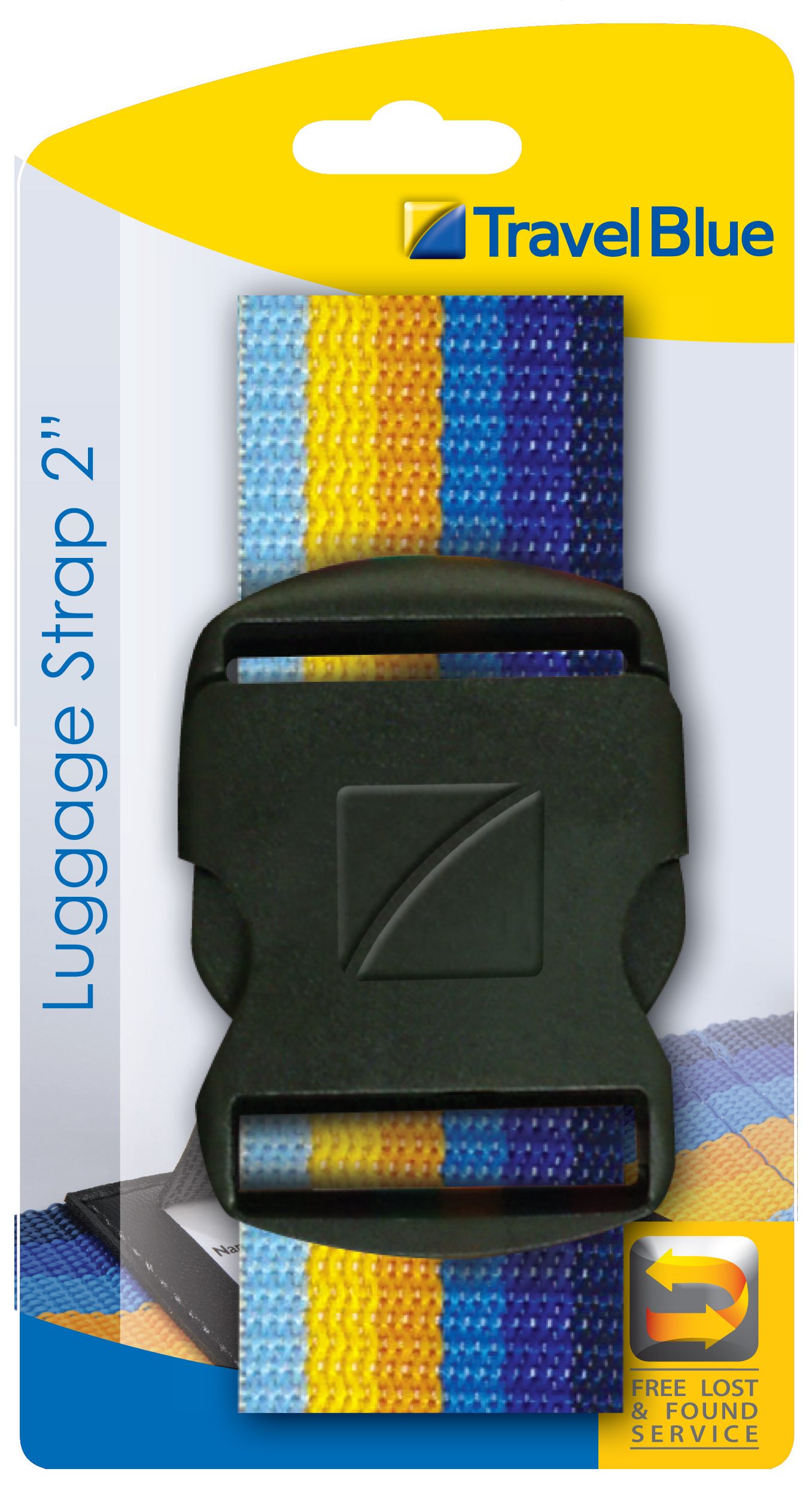 TRAVEL BLUE LUGGAGE STRAP 200CM X 5CM