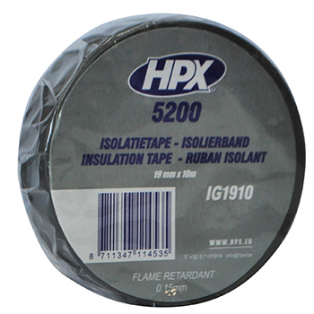 HPX ΜΟΝΩΤΙΚΗ ΤΑΙΝΙΑ ΗΛΕΚΤΡΙΚΩΝ ΚΑΛΩΔΙΩΝ 19MMX10MM ΓΚΡΙ