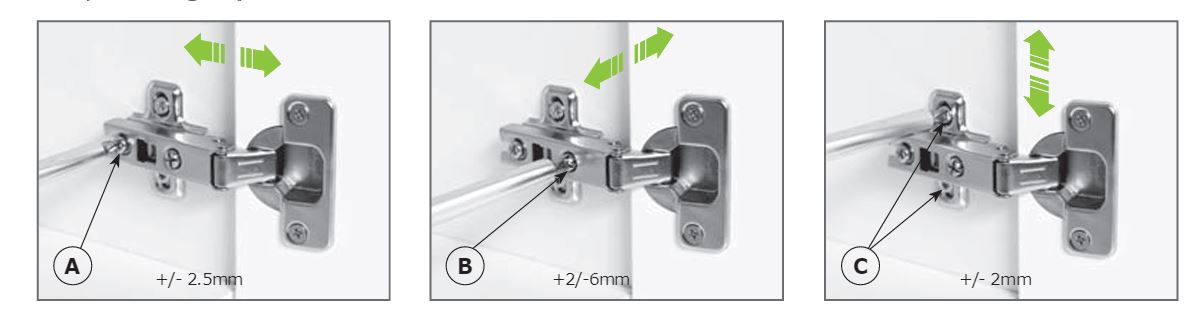 HINGES 180 18MM 2PCS SET