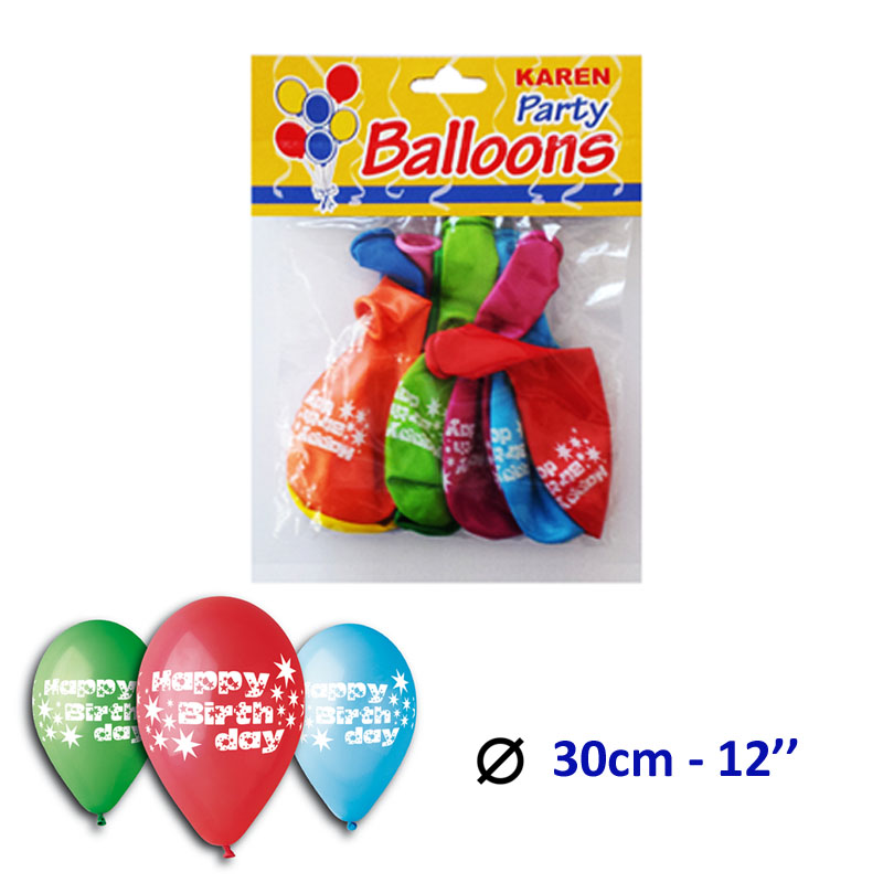 KAREN BALOON N5 10PCS HAPPY BIRTHDAY