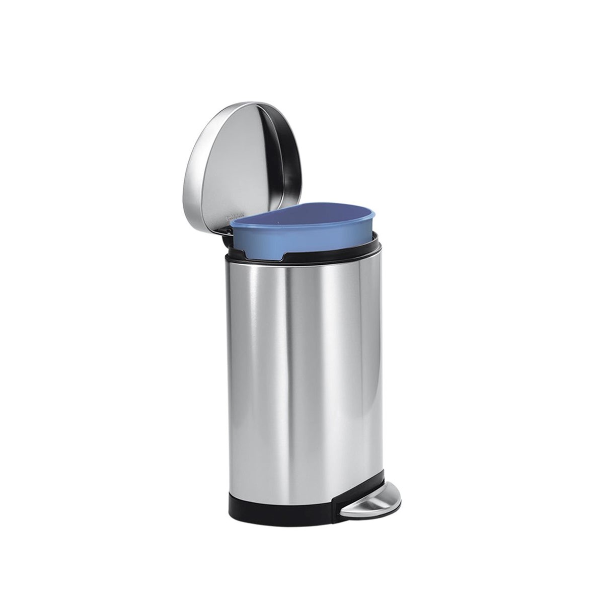 SIMPLEHUMAN SEMI-ROUND PEDAL BIN 10L BRUSHED S/STEEL