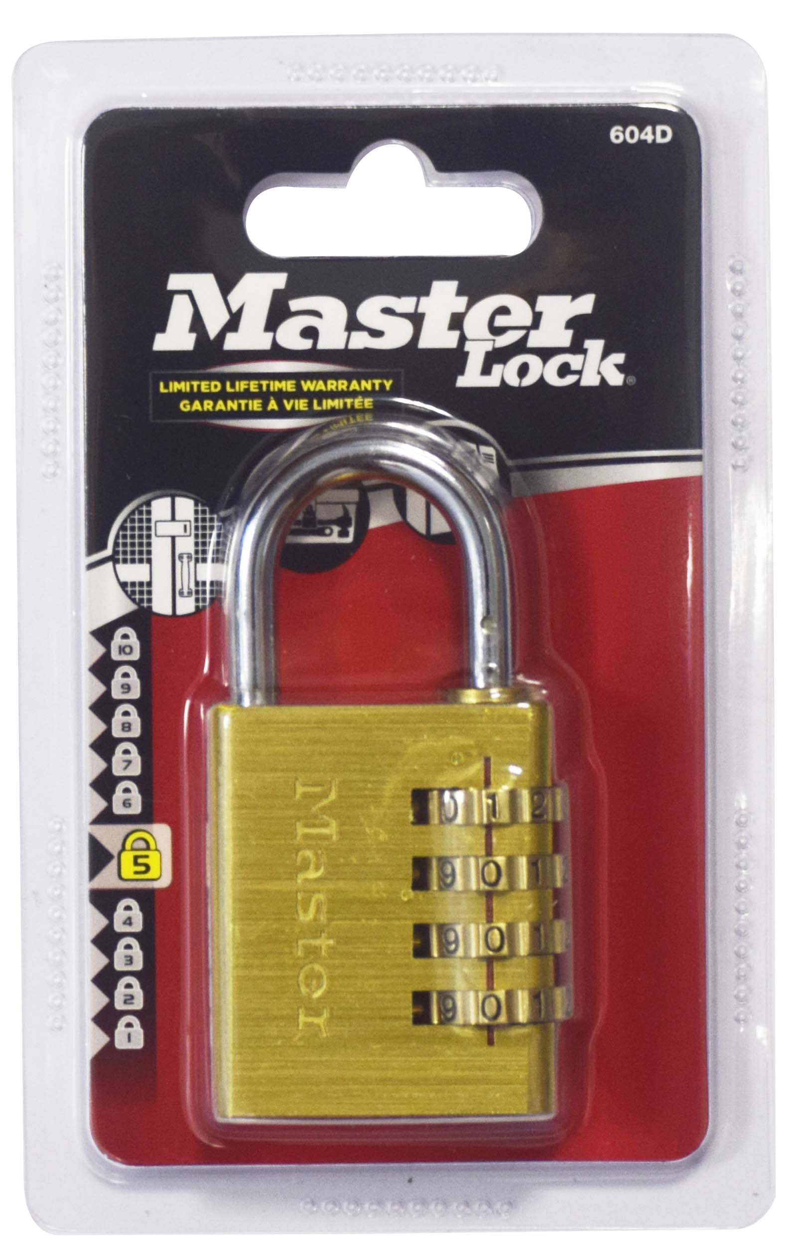 MASTERLOCK BRASS COMBINATION 40X21 