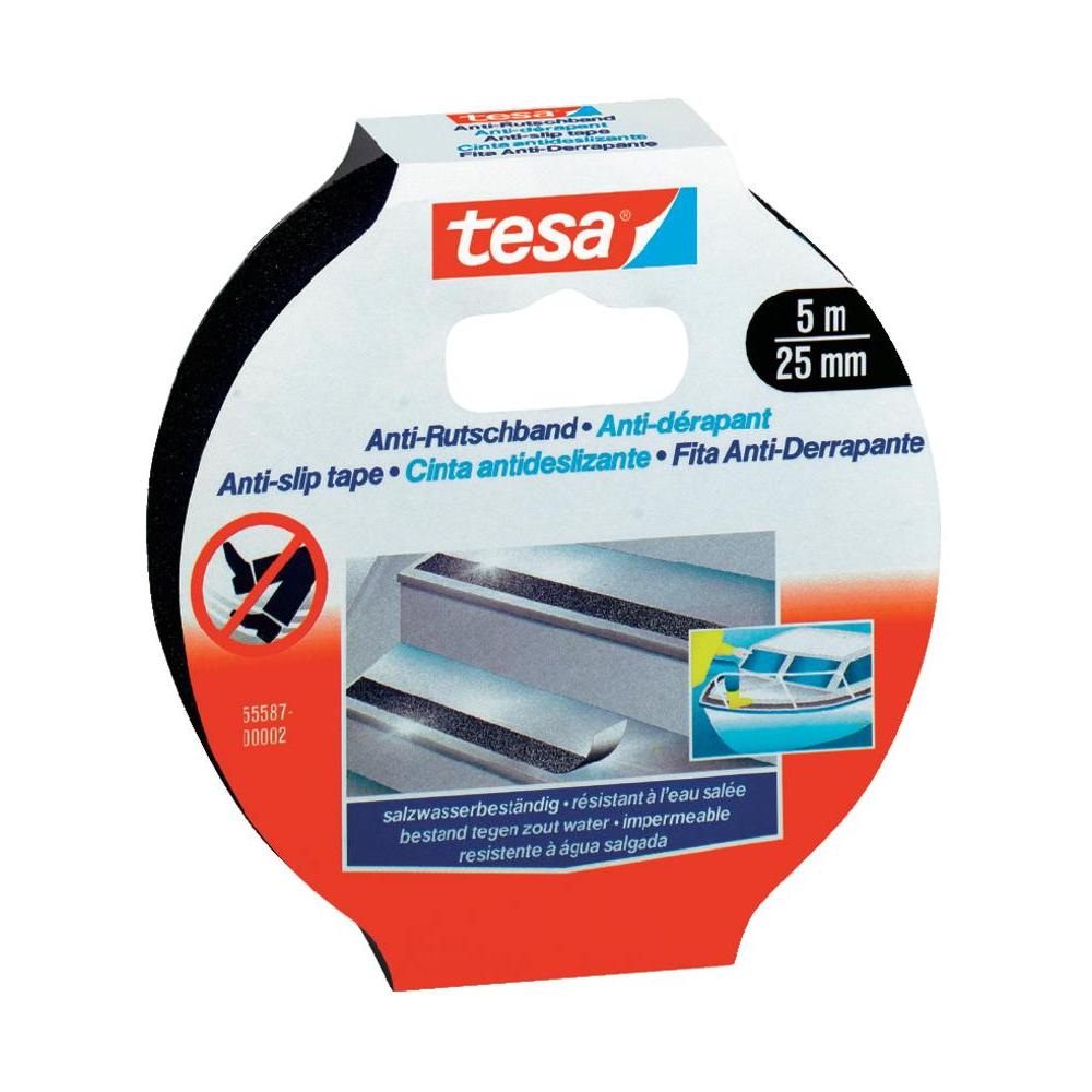 TESA ANTISLIP TAPE5M X25MM BLK