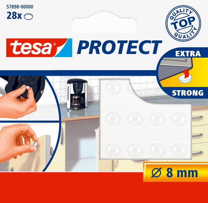 TESA 28PCS FELTS 8mm ROUND