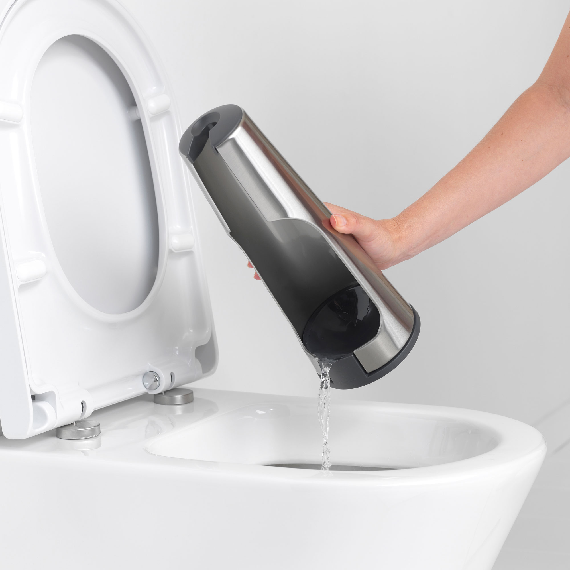 BRABANTIA RENEW TOILET BRUSH AND HOLDER - MATT STEEL