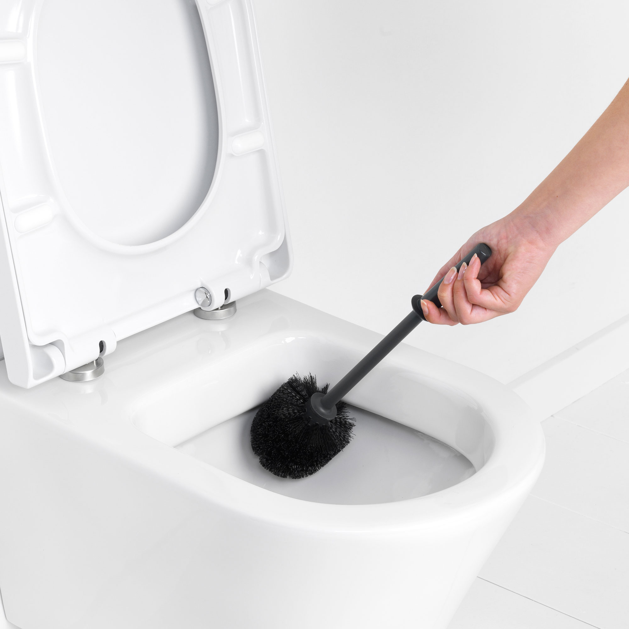 BRABANTIA RENEW TOILET BRUSH AND HOLDER - MATT STEEL