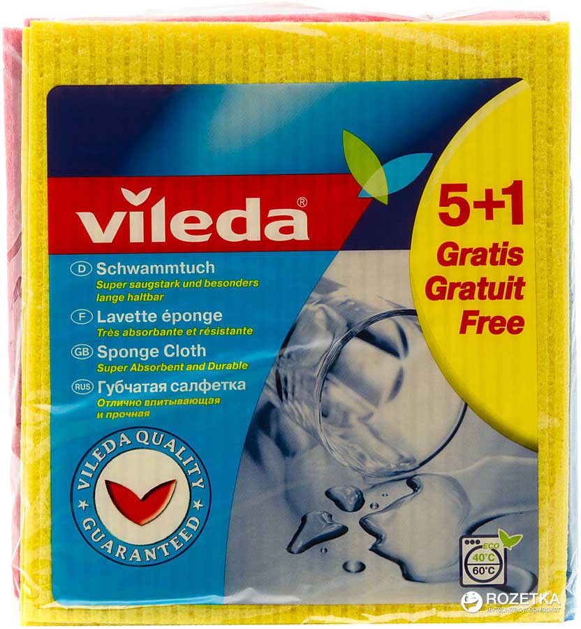 VILEDA SPONGE CLOTHES FRESH 5+1