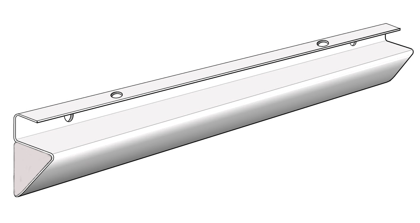 RAIL BRACKET 60CM WHITE