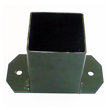 BLACK CUP SHAPED POST BASE 60X60CM