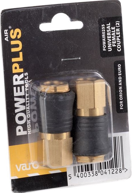 POWERPLUS POWAIR0255 2X FEMALE QUICK COUPLINGS