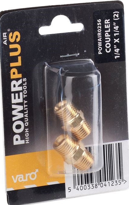 POWERPLUS POWAIR0256 2X DOUBLE COUPLINGS