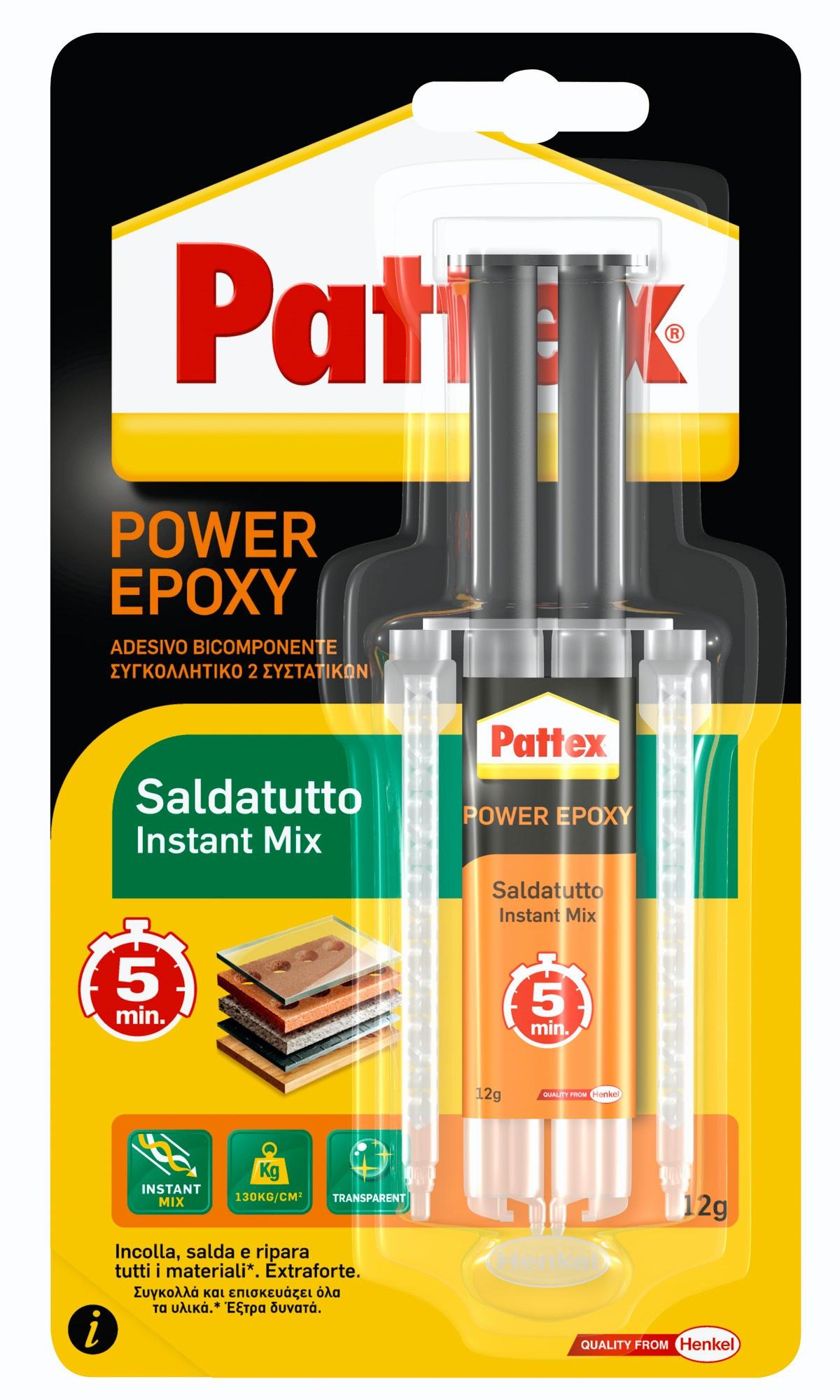 PATTEX EPOXY SALDATUTTO 2K INSTANT MIX  5 MIN 11ML