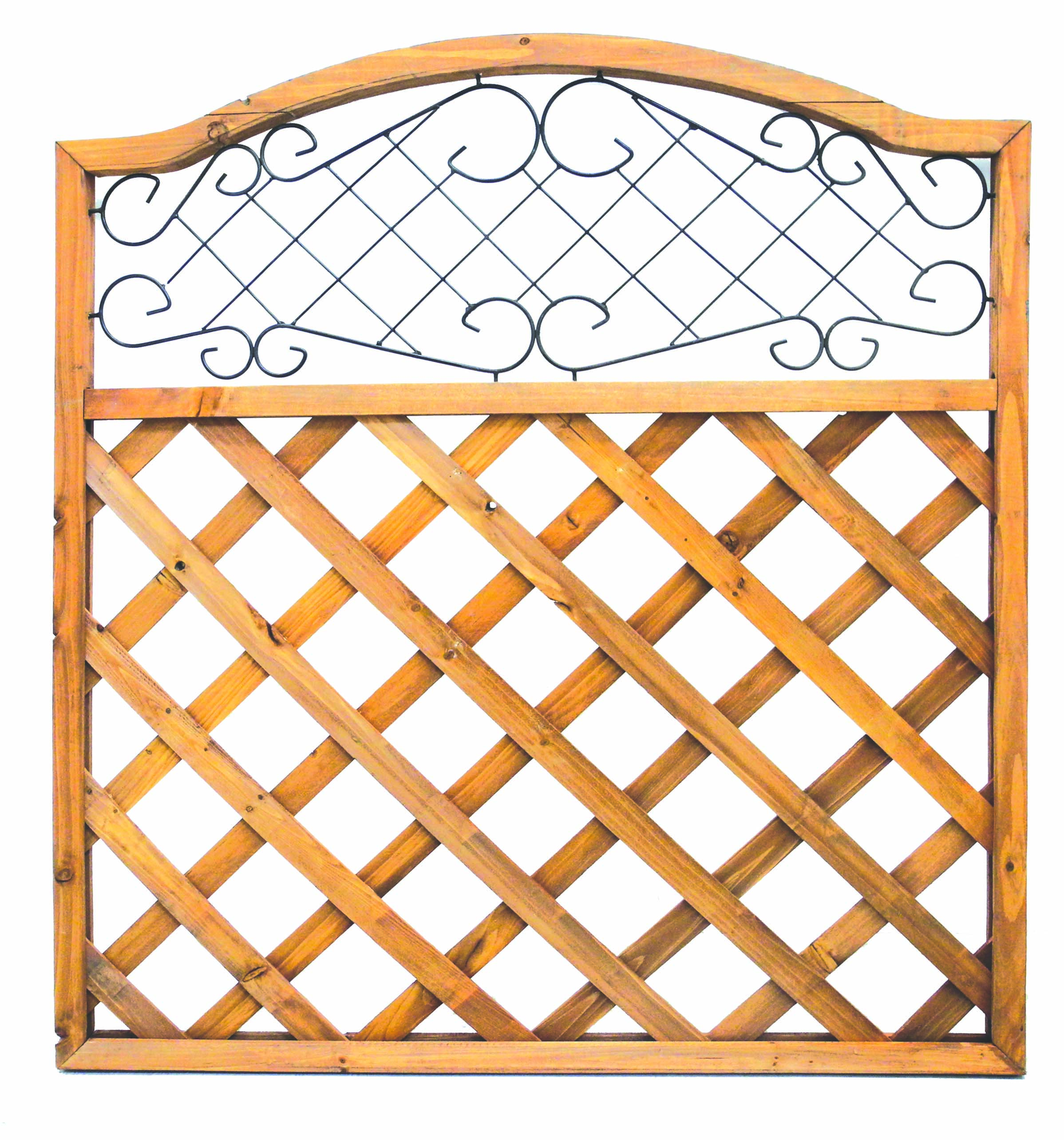 WOOD TRELLIS 153CM X 90CM NATURAL WITH FRAME