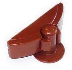 DOOR STOPPER PLASTIC BROWN