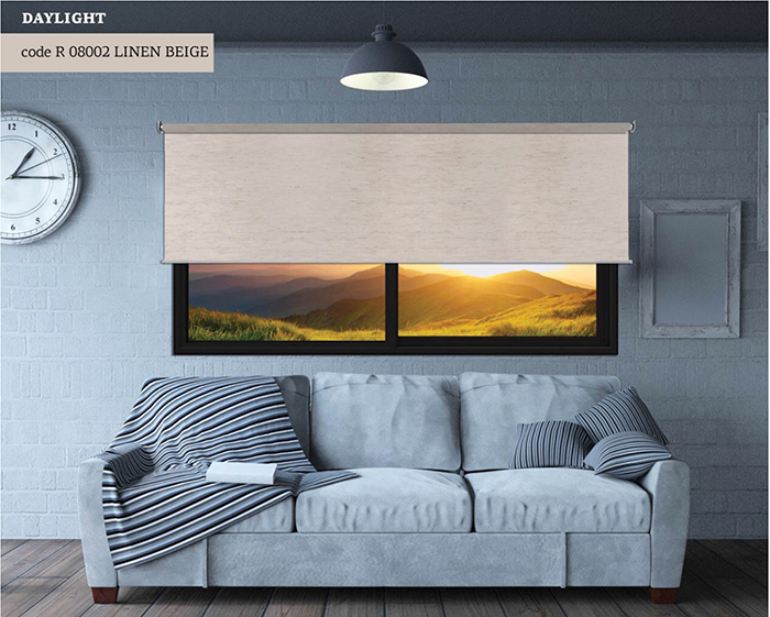 ROLLER BLIND DAYLIGHT LINEN BEIGE 110X160CM