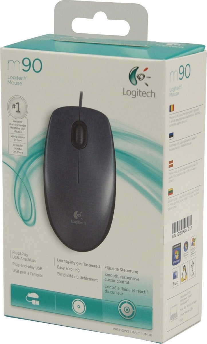 LOGITECH WIRED MOUSE M90