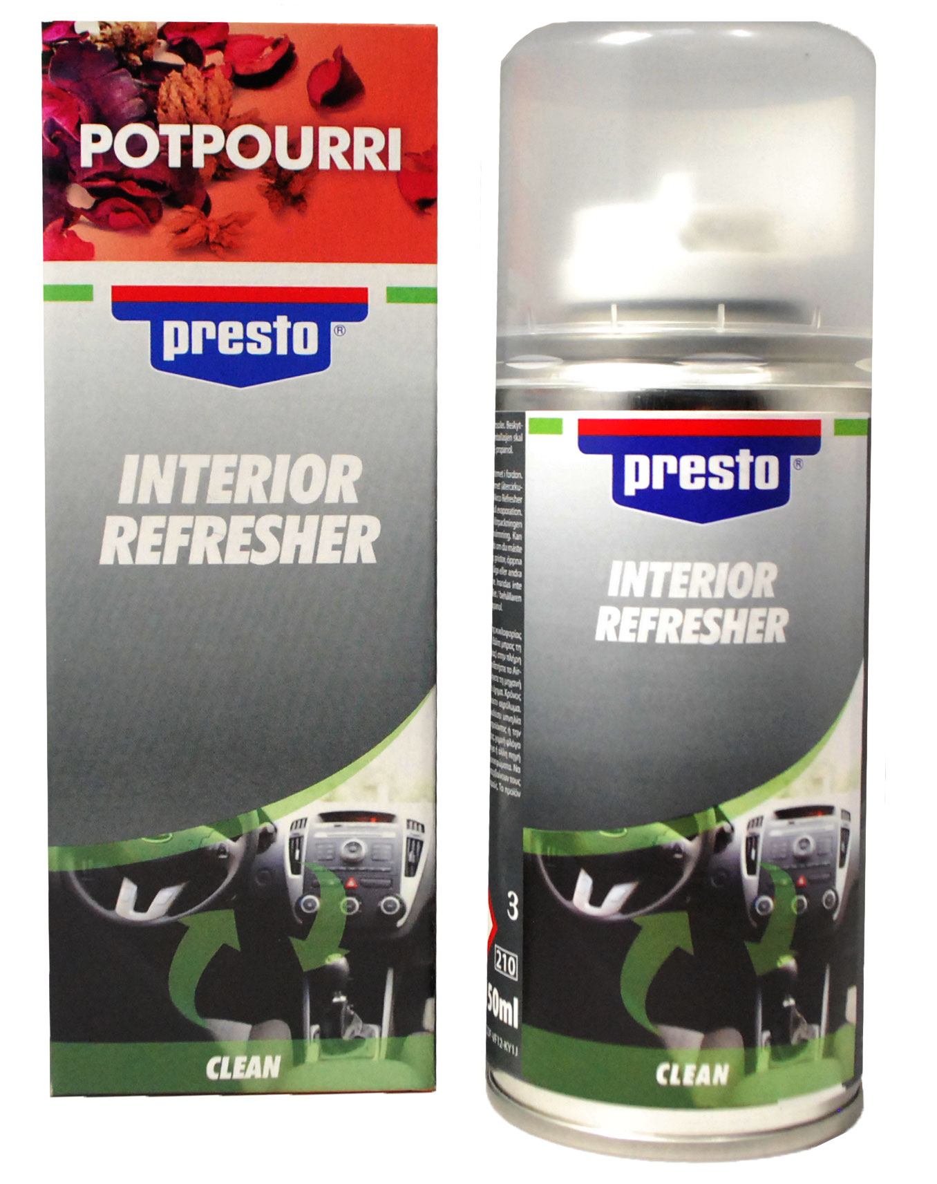 PRESTO CAR AIRCONTINION CLEANER POTPOURRI 150ML