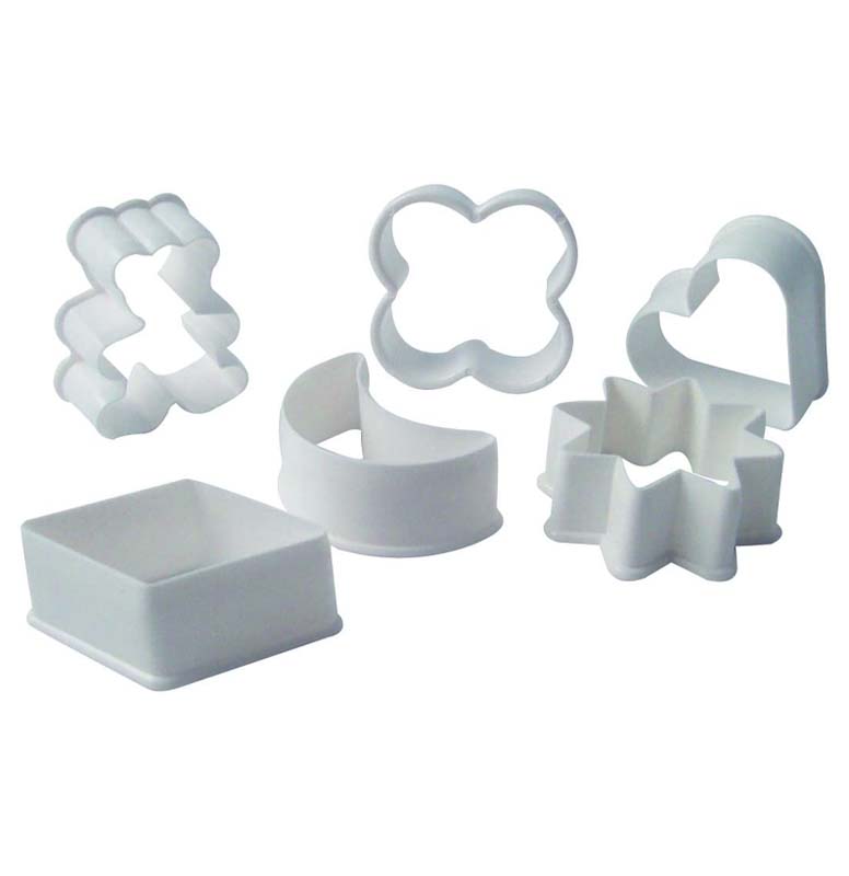 FACKELMANN 6PCS PLASTIC COOKIE CUTTER