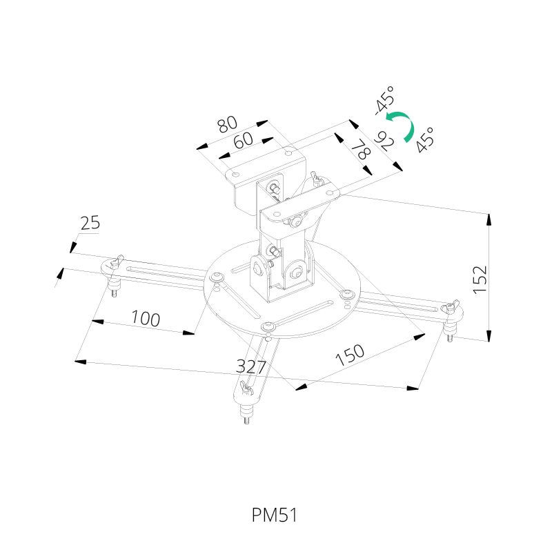 SIH PROJECTOR MOUNT UP TO 10KG