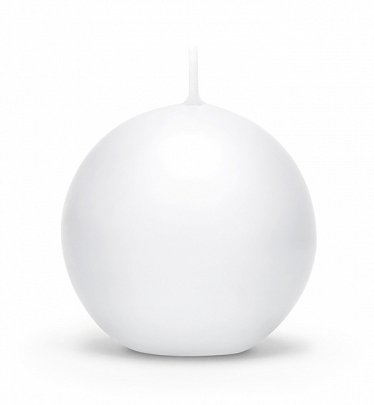 STUDIO HOUSE WIN CANDLE WHITE BALL 8CM (JASMINE)