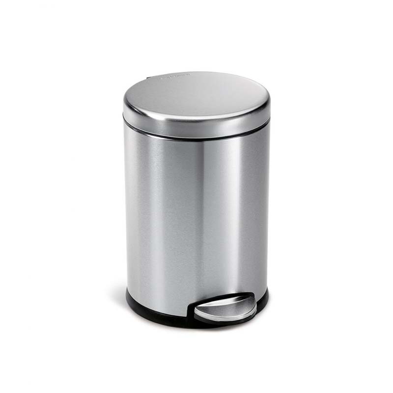 SIMPLEHUMAN DELUXE ROUND BIN 3LTR MAT