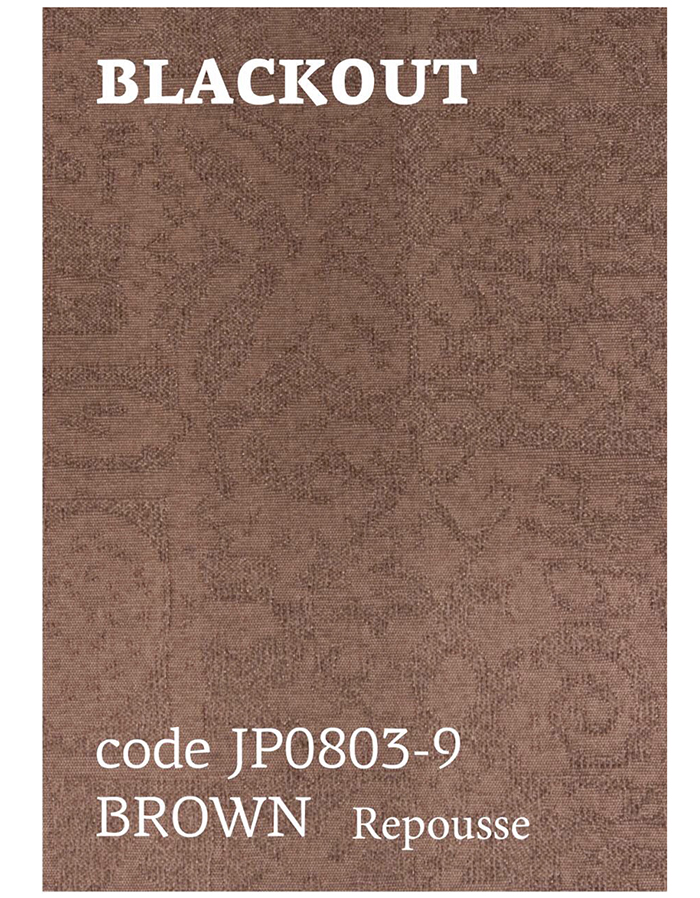 ROLLER BLIND BLACKOUT BROWN REPUSSE 150X160CM