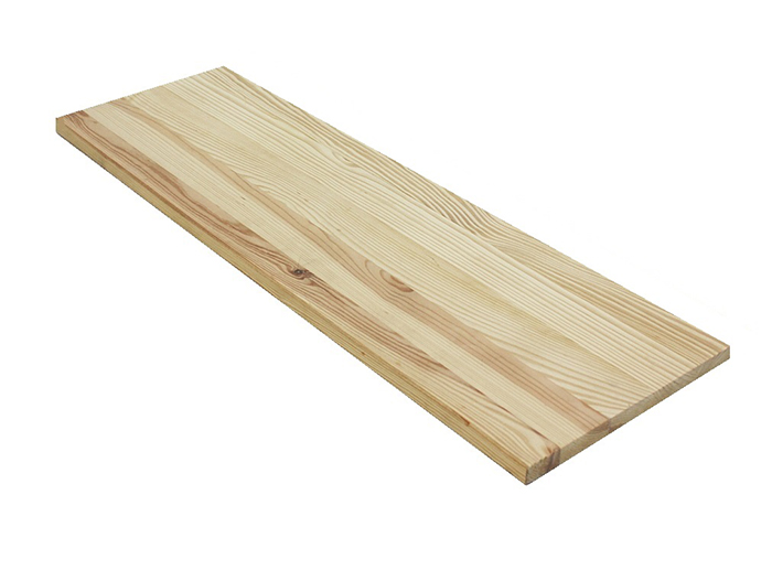 PINE WOOD SHELF REDWOOD 18 MM 80CM X 30CM