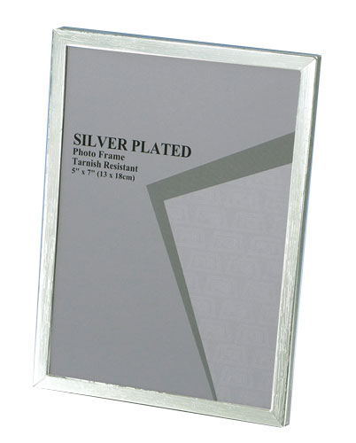 SILVER PHOTO FRAME 5''X7'' 13X18CM