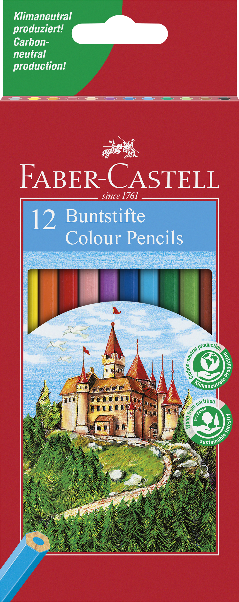 FABER CASTELL 111212 ΧΡΩΜΑΤΙΣΤΑ ΜΟΛΥΒΙΑ ΕΞΑΓΩΝΙΚΟ ΣΧΗΜΑ 12CS