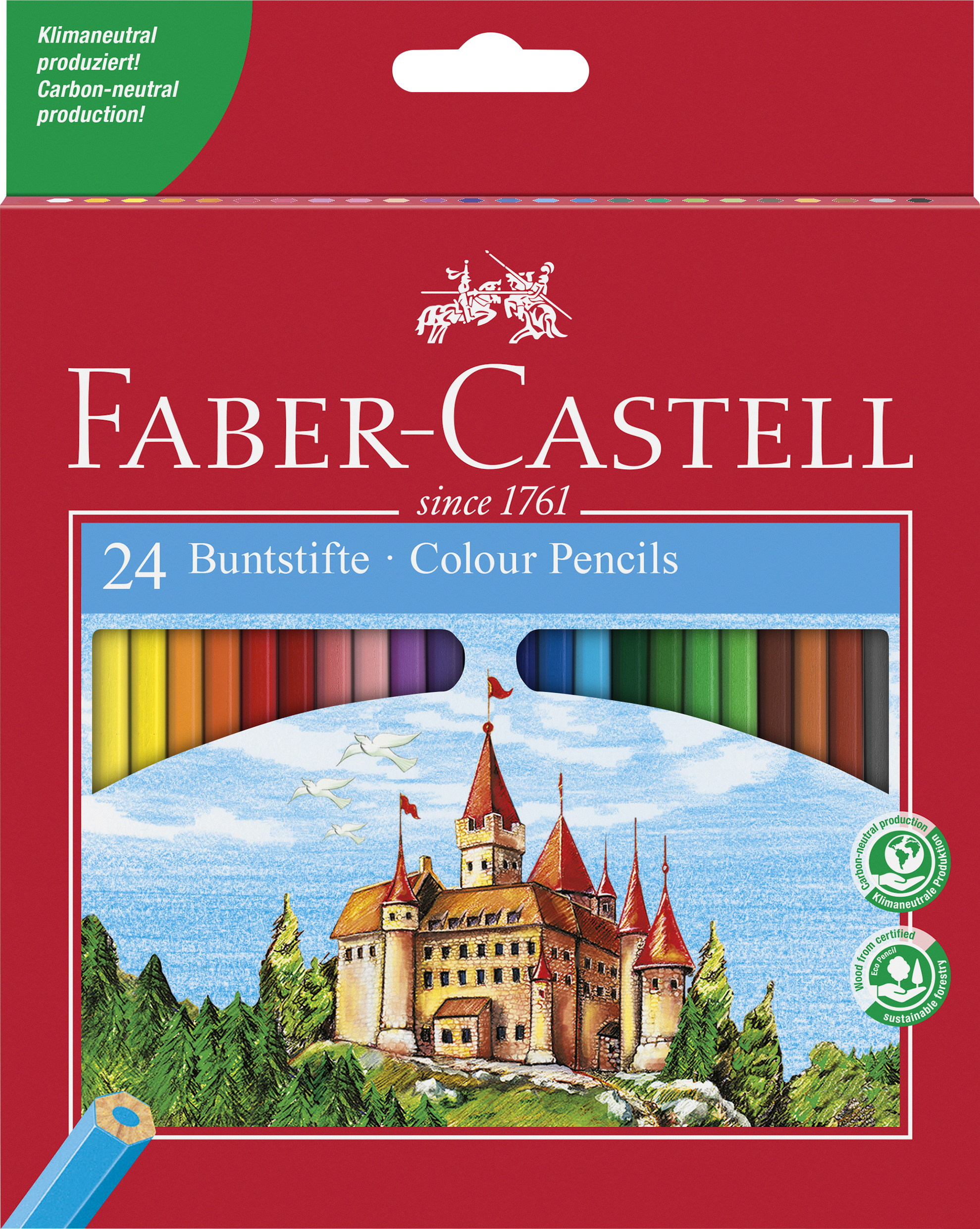 FABER CASTELL 111224 ΧΡΩΜΑΤΙΣΤΑ ΜΟΛΥΒΙΑ ΕΞΑΓΩΝΙΚΟ ΣΧΗΜΑ 24PCS