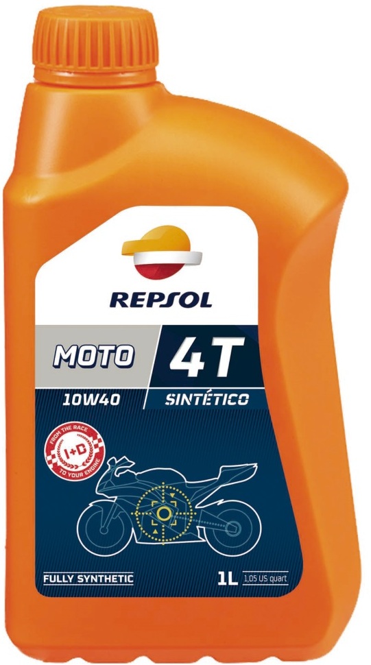 REPSOL MOTO ENGINE OIL 4T 10W-40 1LT