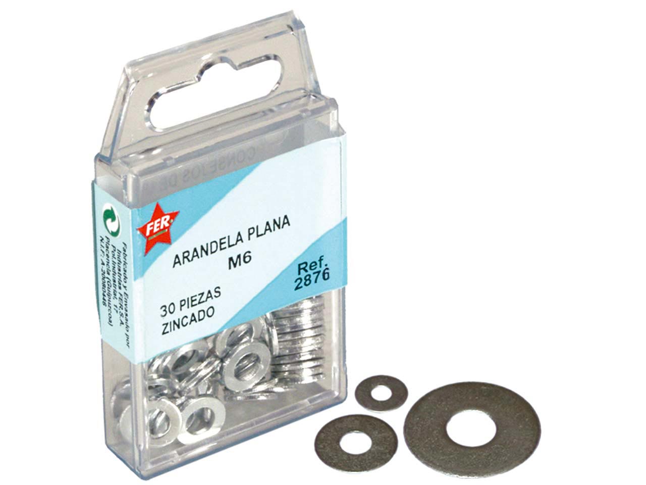 FER 30PCS WIDE FLAT WASHER M4