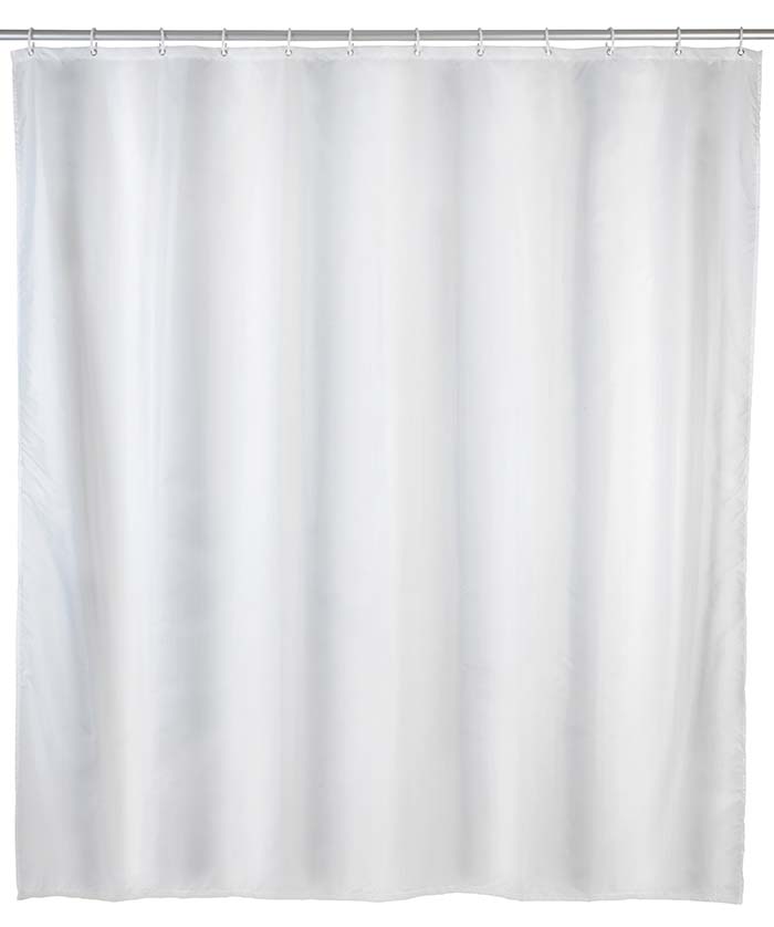 WENKO TR.LINE BATH CURTAIN WHI