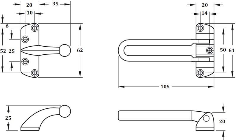 DOOR QUARD NICKEL MAT