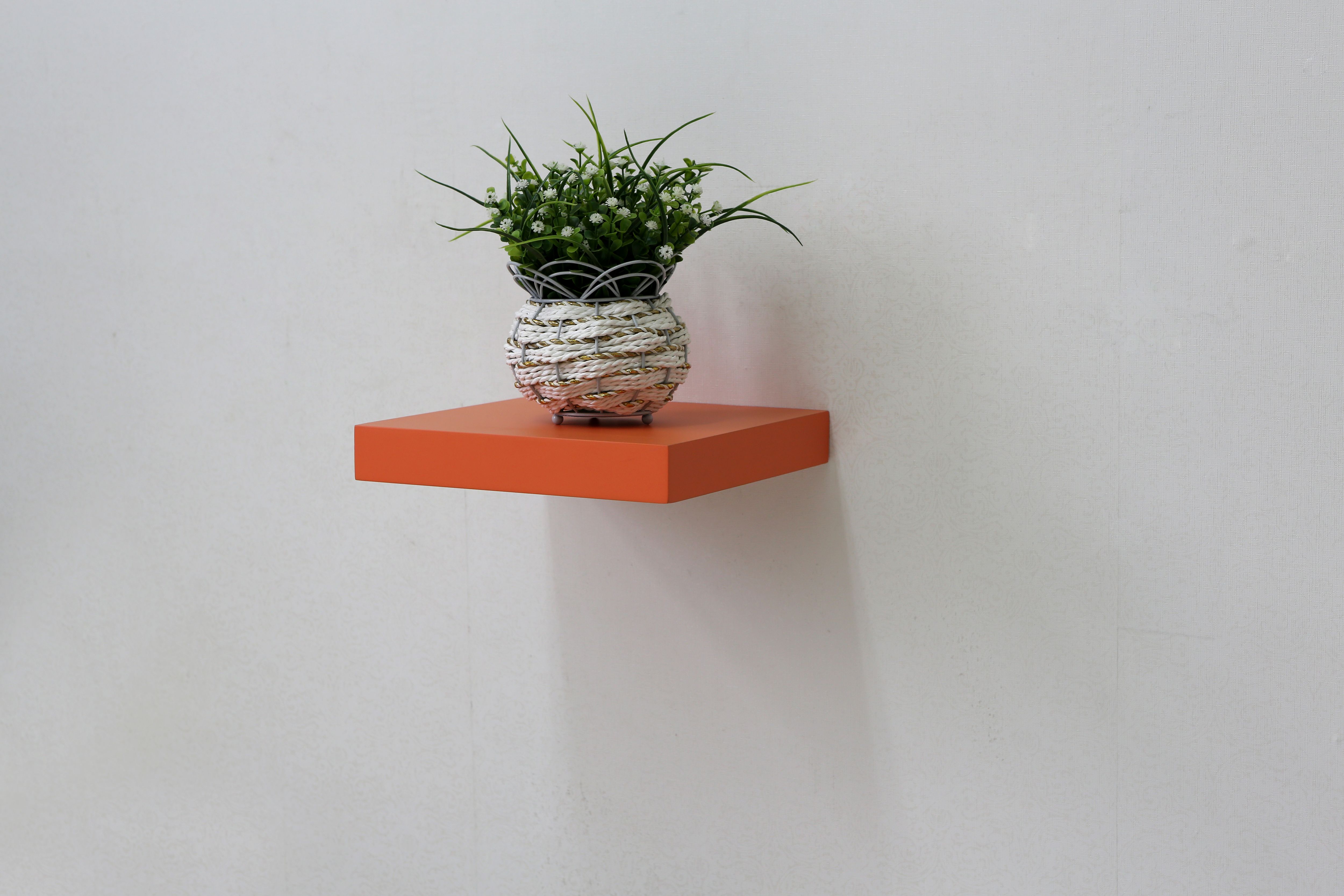 FASHION SHELF ORANGE 25X25CM