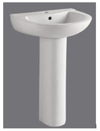 LIFA CANVAS WASH BASIN W/ PEDESTAL