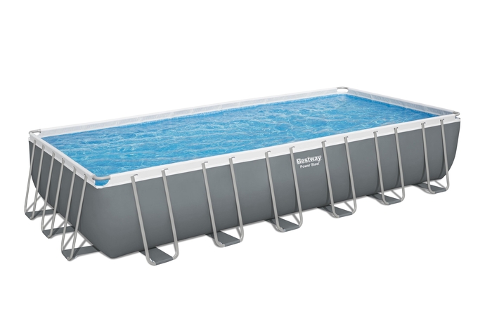 BESTWAY 56474 POWER STEEL RECTANGULAR FRAME POOL SET 732CM X 366CM X 132CM