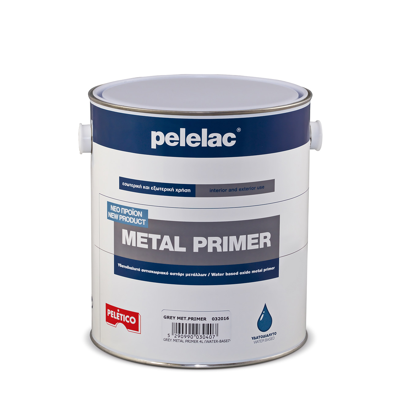 PELELAC® METAL PRIMER GREY 1L WATER BASED