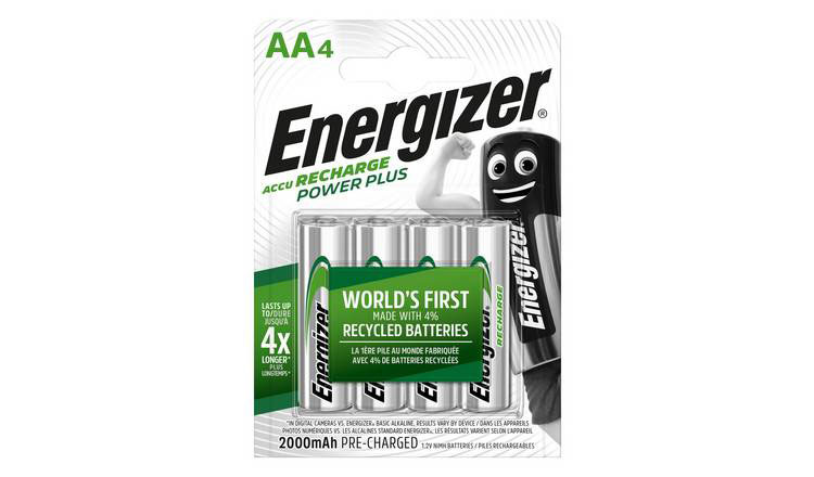 ENERGIZER RECHARGE UNIVERSAL AA RECHARGEABLE BATTERIES PACK OF 4