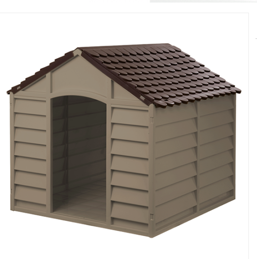 STARPLAST DOG HOUSE BEIGE/MOCCA L