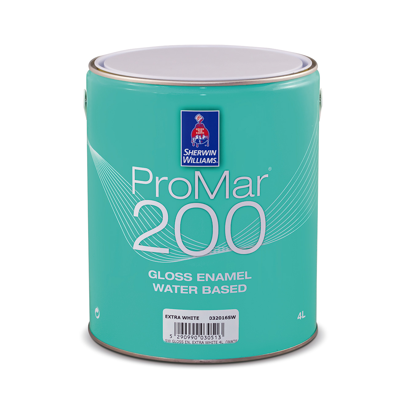 SHERWIN-WILLIAMS® PROMAR® 200 GLOSS ENAMEL WATER BASED SUPERWHITE 1L 