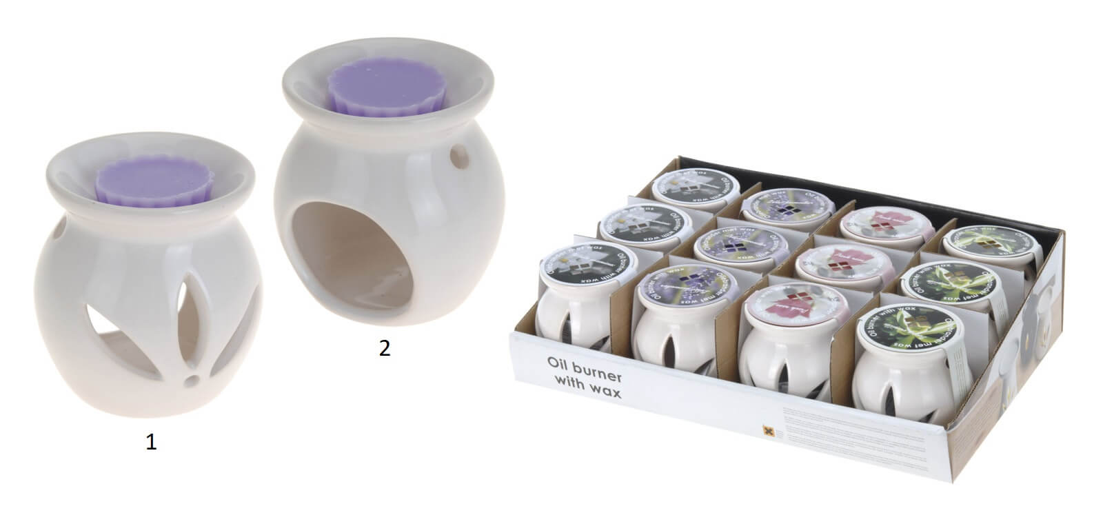 OIL BURNER CERAMIC WITH WAX