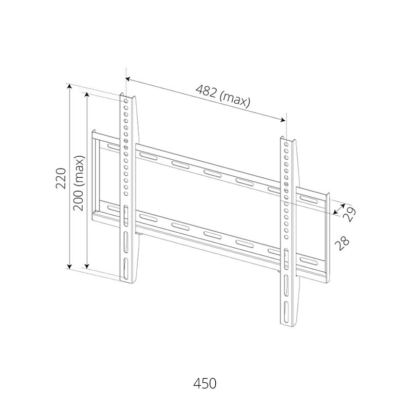 SIH ΕΠΙΤΟΙΧΙΑ ΒΑΣΗ ΤΗΛΕΟΡΑΣΗΣ ΜΕΧΡΙ 65''/40KG