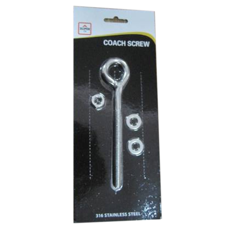 S/S COACH SCREW 8MM