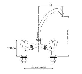 RAVELLI LONG KITCHEN MIXER