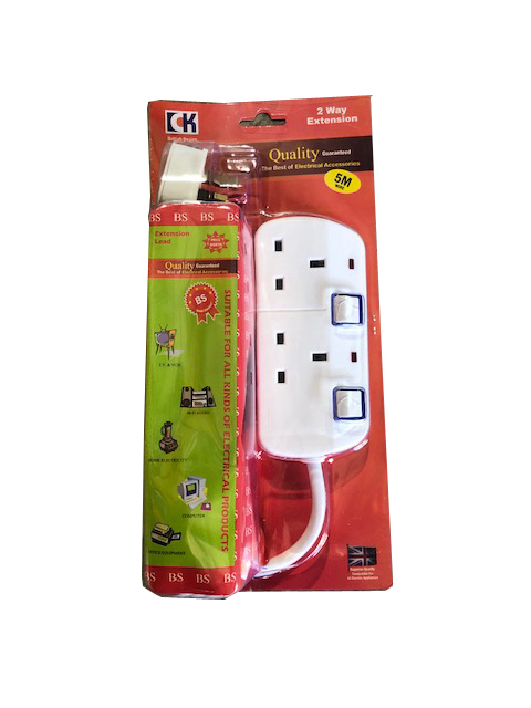 CK PLUG EXT. 2 WAY 5 MTR