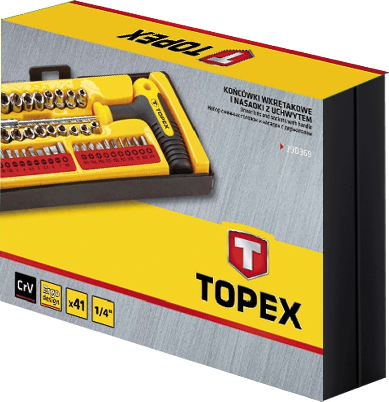 TOPEX 41PCS SET BITS & SOCKETS