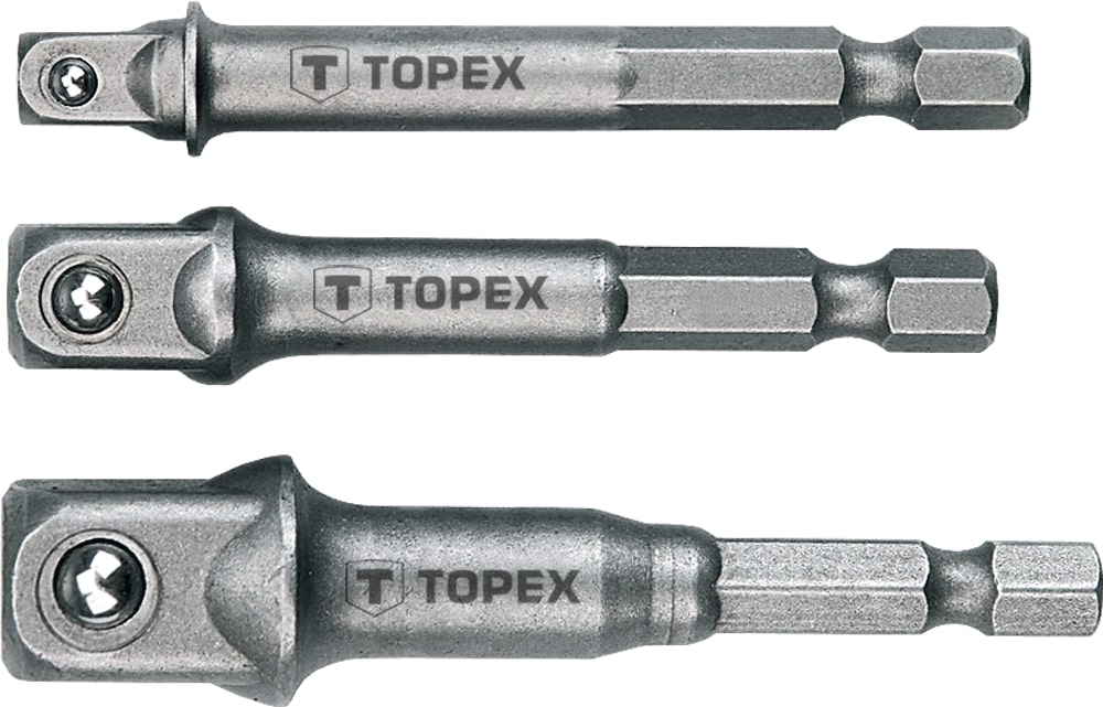 TOPEX 3PCS ΑΝΤΑΠΤΟΡΕΣ 1/4, 3/8, 1/2