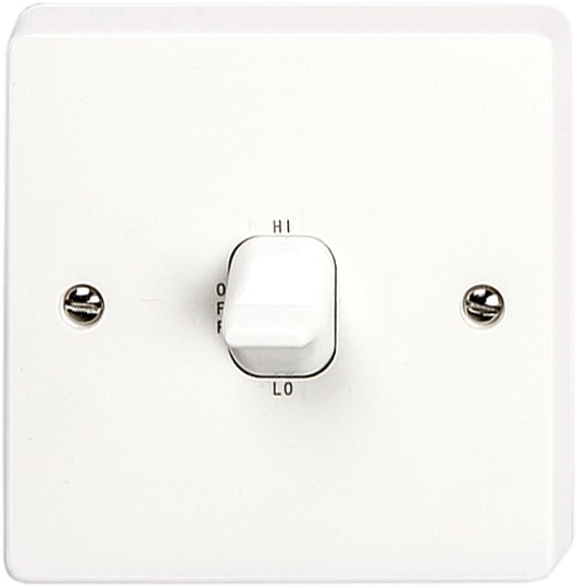 SVG WHITE W1 1GANG SHUTTER SWITCH